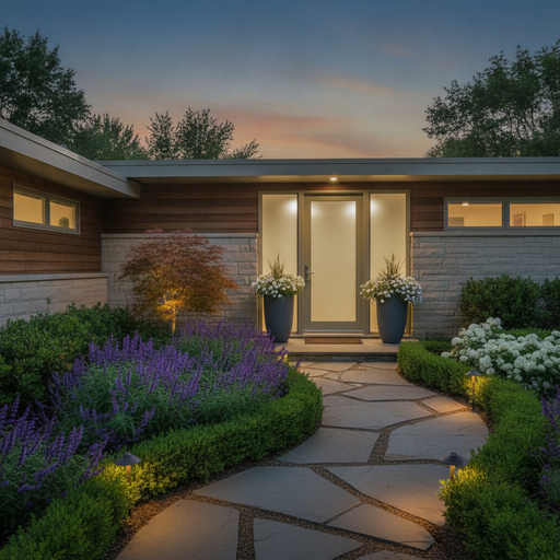 From Flat to Fabulous: 10 Inspiring Ranch Home Entryway Landscaping Ideas to Elevate Your Curb Appeal